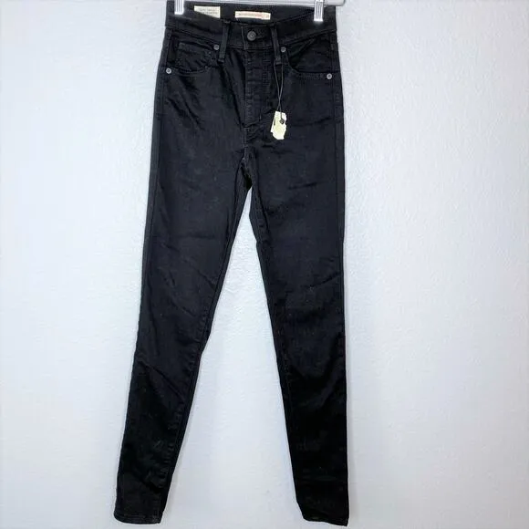 Levi's NWOT Mile High Super Skinny Jeans Black