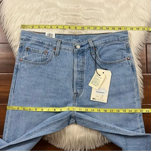 Levi's Size 32 Sansome Rain 501 Skinny Denim Jeans