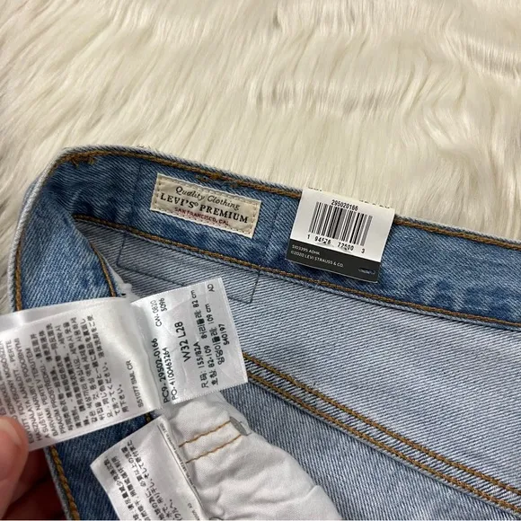 Levi's Size 32 Sansome Rain 501 Skinny Denim Jeans