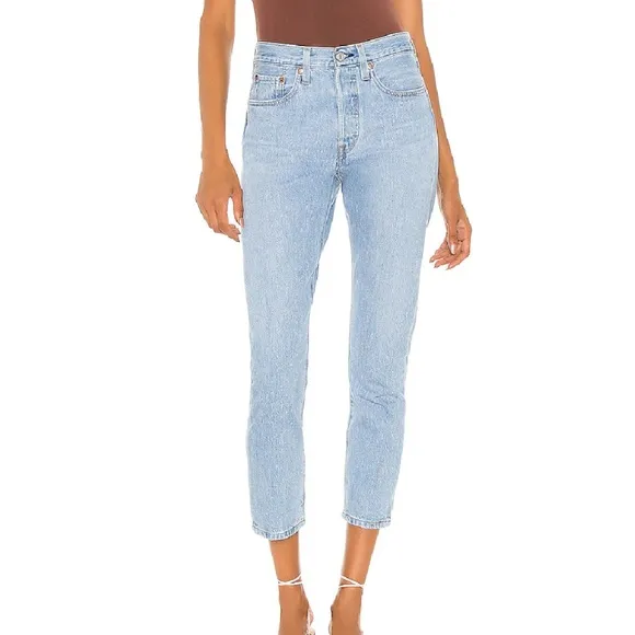 Levi's Size 32 Sansome Rain 501 Skinny Denim Jeans