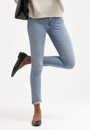 Levi's Womens 711 0065 Skinny Light Wash Slim Denim Jeans Sizes 24-32