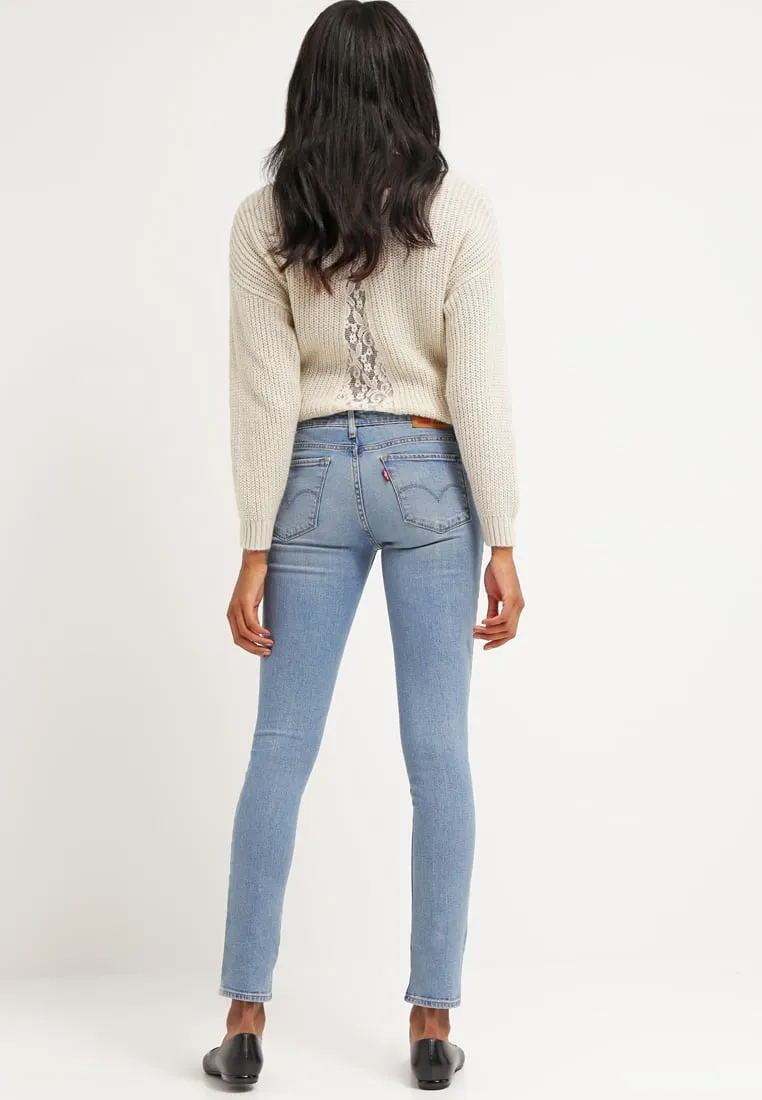 Levi's Womens 711 0065 Skinny Light Wash Slim Denim Jeans Sizes 24-32