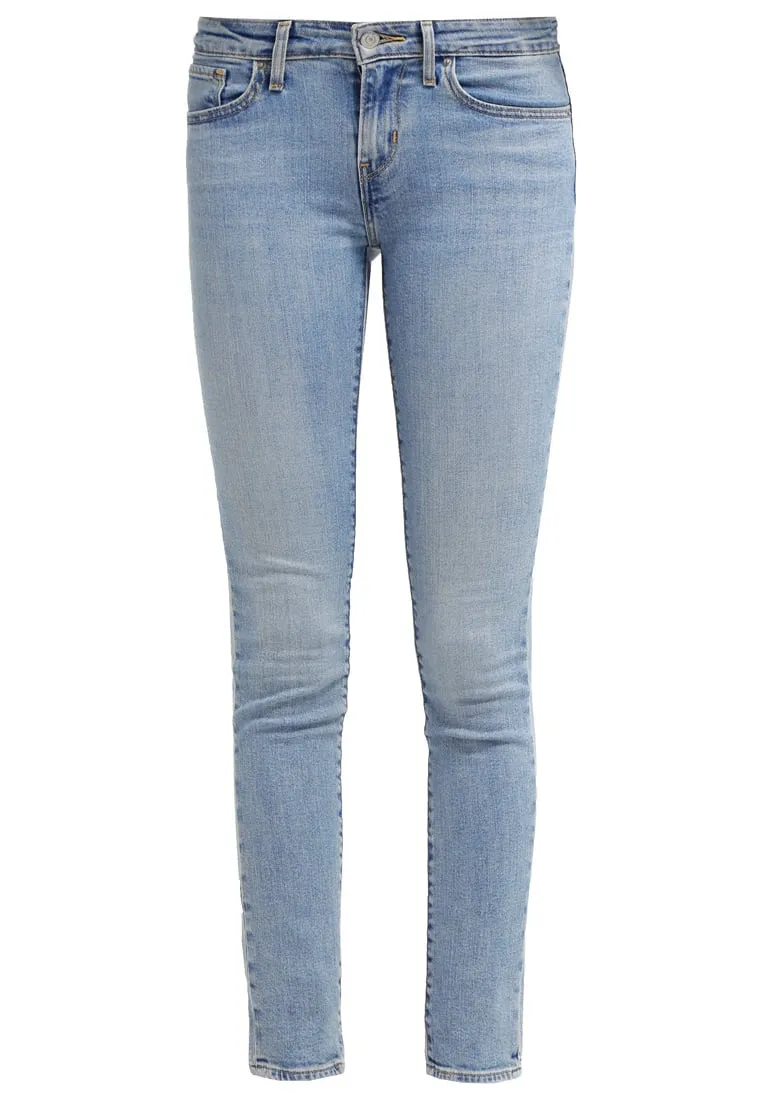 Levi's Womens 711 0065 Skinny Light Wash Slim Denim Jeans Sizes 24-32
