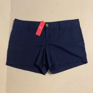 Lilly Pulitzer Blue Bermuda Shorts Flat-Front Casual