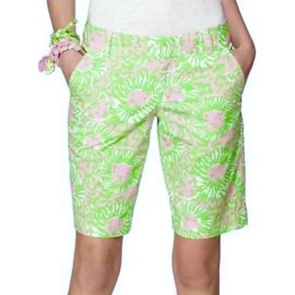 Lilly Pulitzer | Cabana Pink &quot;Sunnyside&quot; Lion Bermuda Chipper Shorts