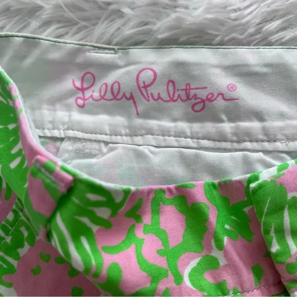 Lilly Pulitzer | Cabana Pink &quot;Sunnyside&quot; Lion Bermuda Chipper Shorts