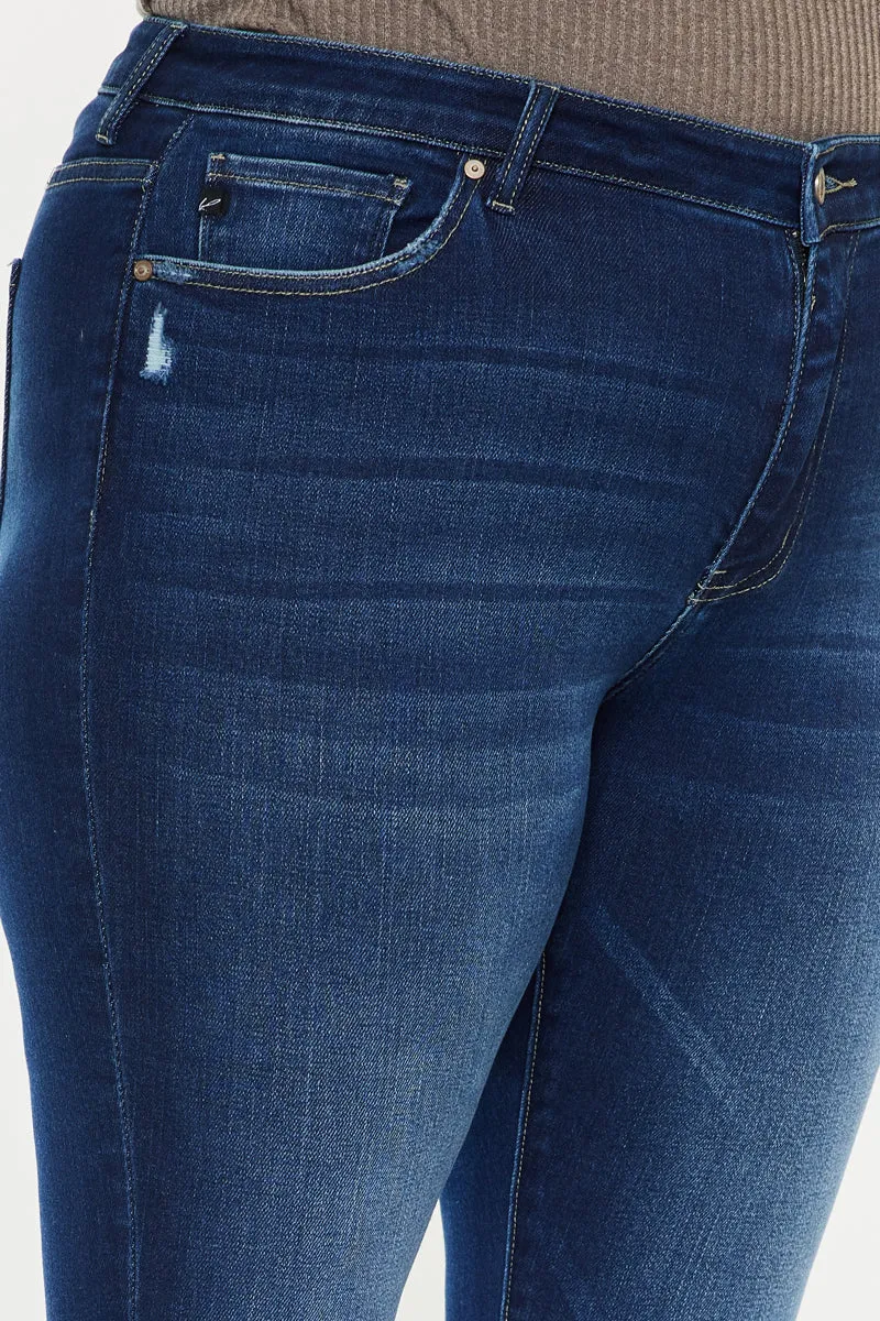 Lurdes Mid Rise Ankle Skinny Jeans (Plus Size)