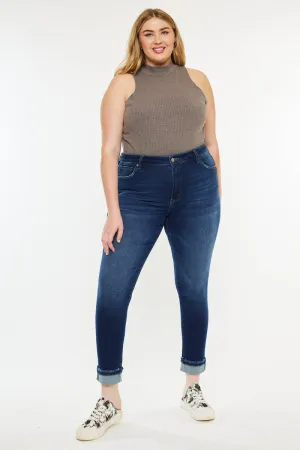 Lurdes Mid Rise Ankle Skinny Jeans (Plus Size)