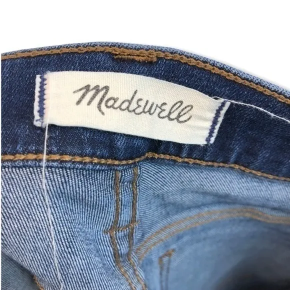 Madewell 10 Inch High Rise Skinny Blue Jeans