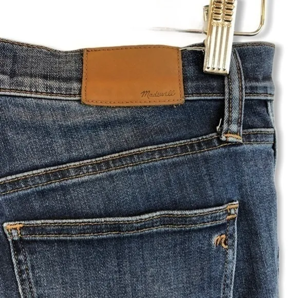 Madewell 10 Inch High Rise Skinny Blue Jeans