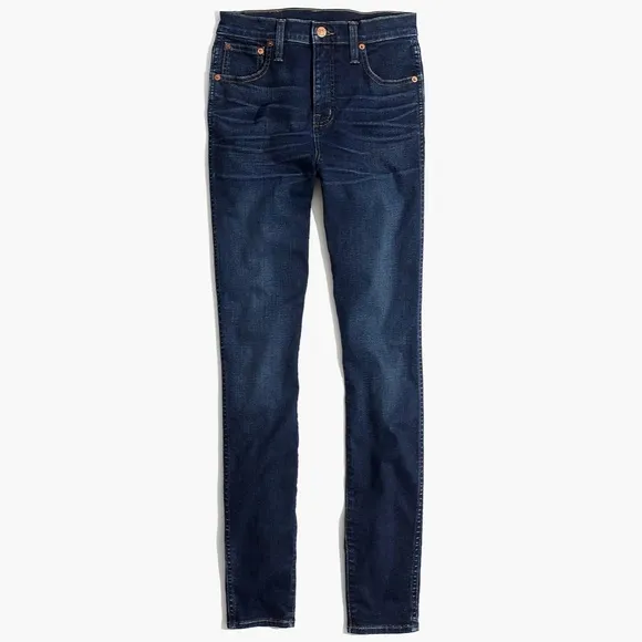 Madewell 10&quot; High-Rise Skinny Jeans in Hayes Wash Women’s 28 Dark Denim F4684