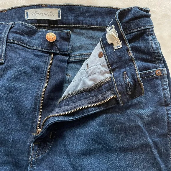 Madewell 10&quot; High-Rise Skinny Jeans in Hayes Wash Women’s 28 Dark Denim F4684