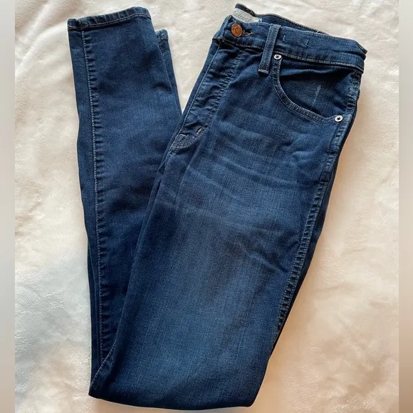 Madewell 10&quot; High-Rise Skinny Jeans in Hayes Wash Women’s 28 Dark Denim F4684
