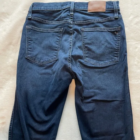 Madewell 10&quot; High-Rise Skinny Jeans in Hayes Wash Women’s 28 Dark Denim F4684