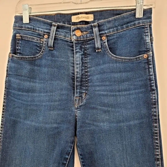 Madewell 10&quot; High-Rise Skinny Jeans in Hayes Wash