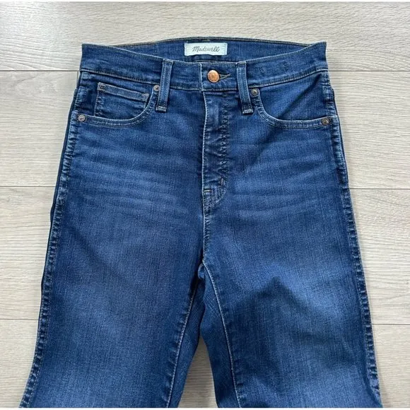 Madewell 10&quot; High-Rise Skinny Jeans in Hayes Wash