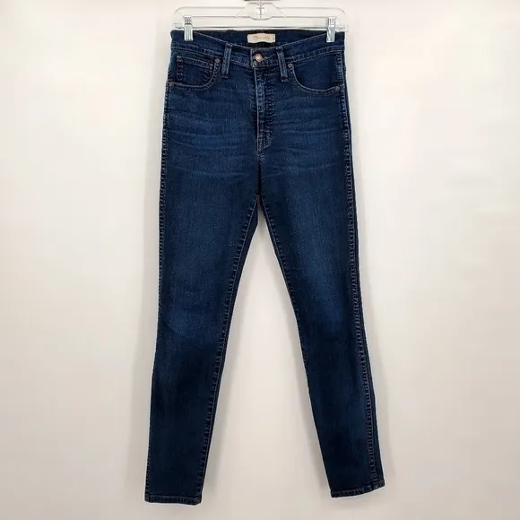 Madewell 10&quot; High-Rise Skinny Jeans in Hayes Wash