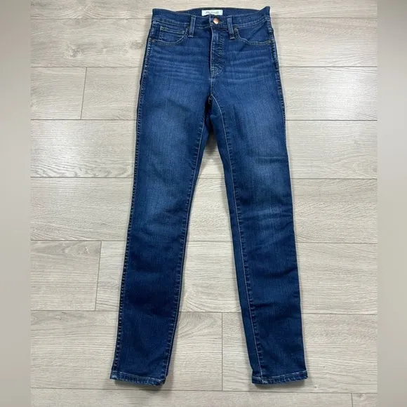 Madewell 10&quot; High-Rise Skinny Jeans in Hayes Wash
