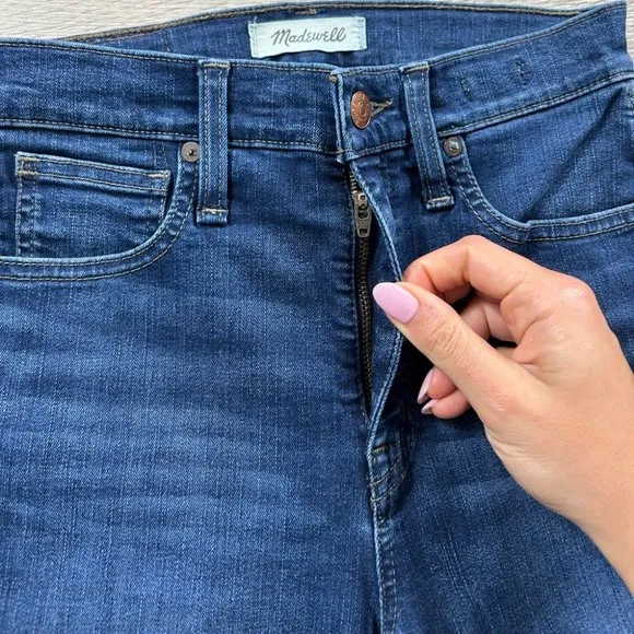 Madewell 10&quot; High-Rise Skinny Jeans in Hayes Wash