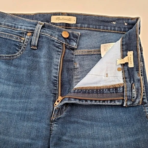 Madewell 10&quot; High-Rise Skinny Jeans in Hayes Wash