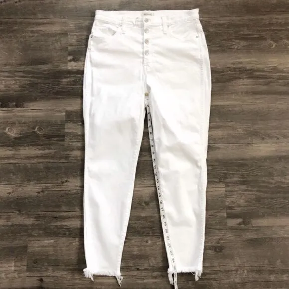 MADEWELL 10” High Rise Skinny Crop Jeans!