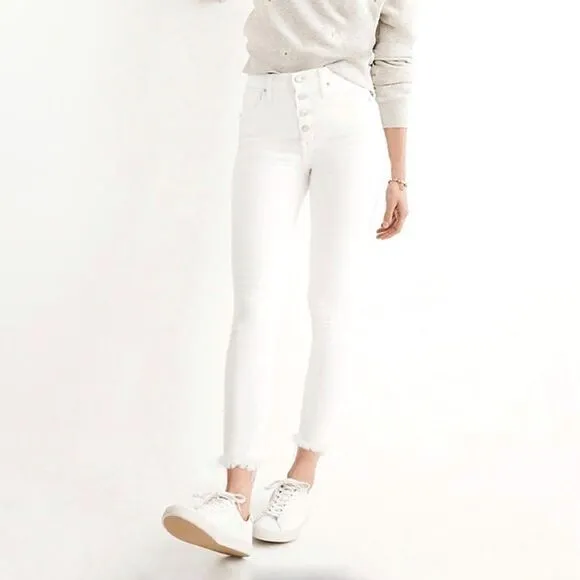 MADEWELL 10” High Rise Skinny Crop Jeans!