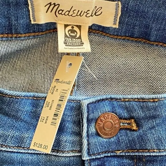 Madewell 9” High Rise Skinny Jeans Sz 34