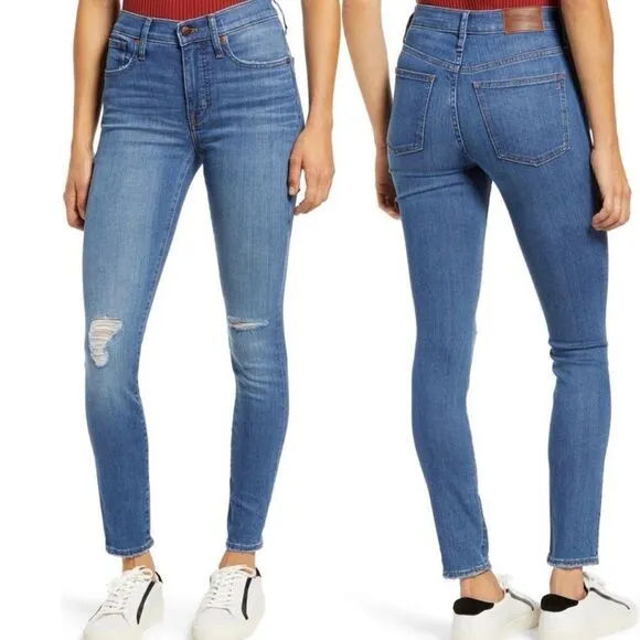Madewell 9” High Rise Skinny Jeans Sz 34