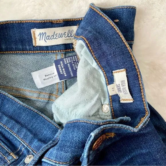 Madewell High Riser Skinny Jeans Size 27