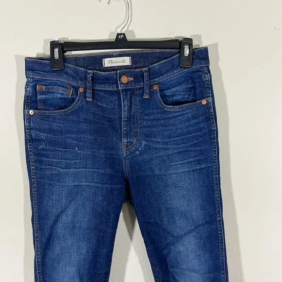 Madewell Women's Tall 9&quot; High Rise Skinny Jeans Size 29T Polly Wash Style F6171