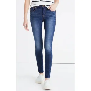 Madewell Women's Tall 9&quot; High Rise Skinny Jeans Size 29T Polly Wash Style F6171