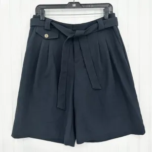 Maeve Shorts Womens 8 Pleated Bermuda Trouser Short Belted Navy Old Money EUC