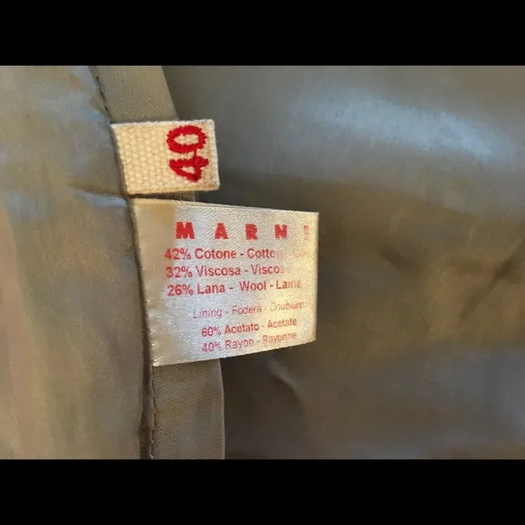 Marni wool blend bermuda shorts | Lined | Size 40