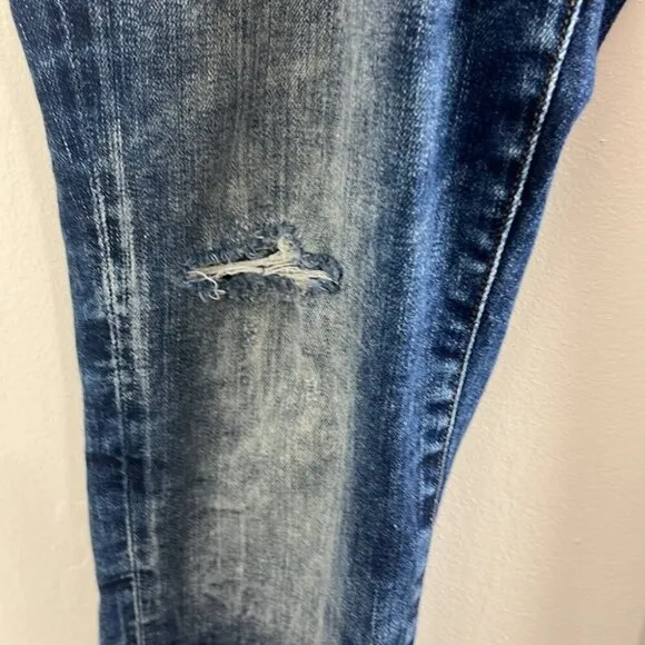 Mavi Jeans Alexa Mid-Rise Skinny Distressed Jeans