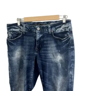 Mavi Jeans Alexa Mid-Rise Skinny Distressed Jeans