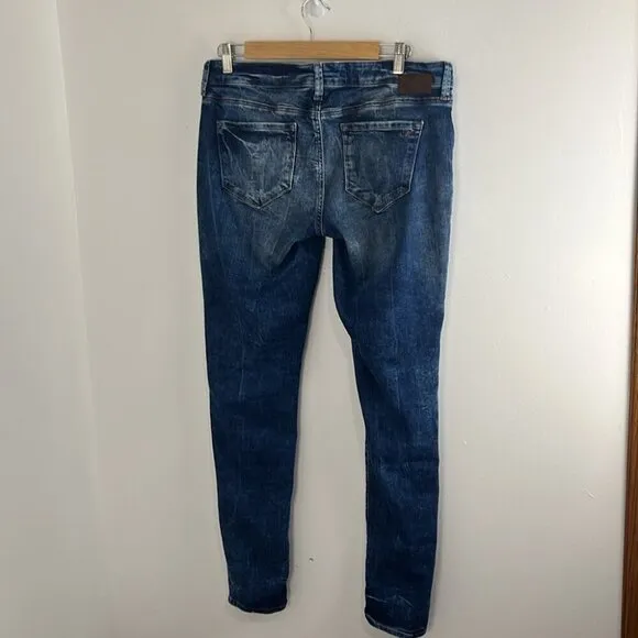 Mavi Jeans Alexa Mid-Rise Skinny Distressed Jeans