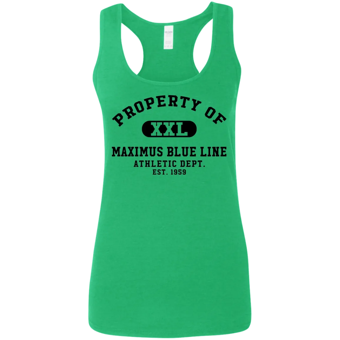 Maximus Blue Line Athletic dept. Ladies' Softstyle Racerback Tank