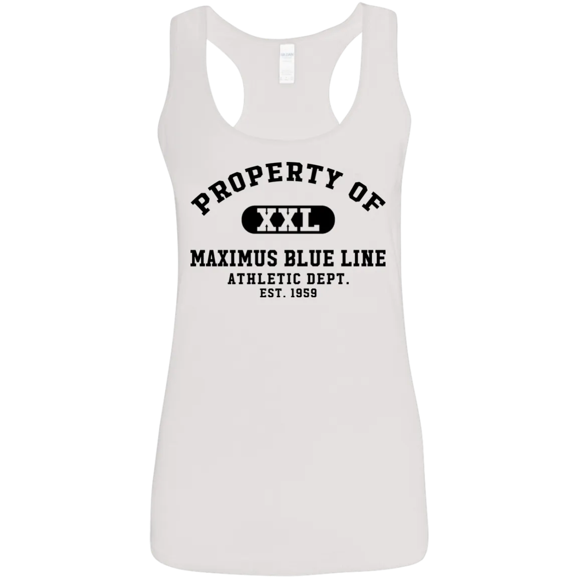 Maximus Blue Line Athletic dept. Ladies' Softstyle Racerback Tank