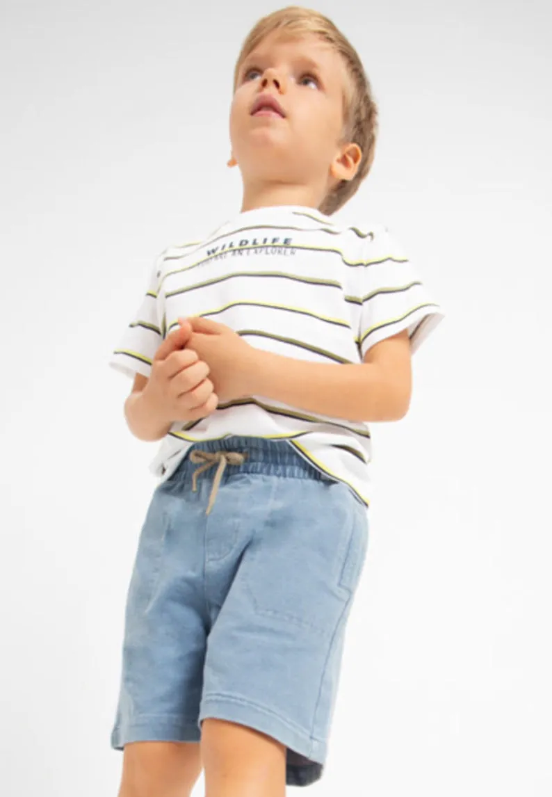 Mayoral Denim Bermuda Shorts: Size 3 to 9 Years