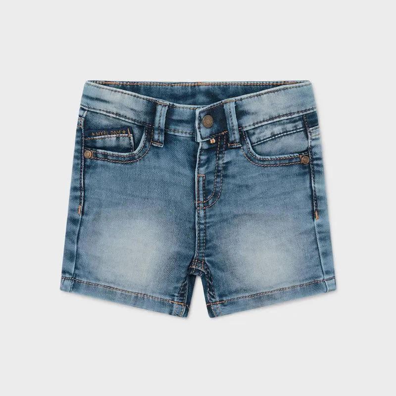 Mayoral Ecofriendly Soft Denim Shorts Baby Boy