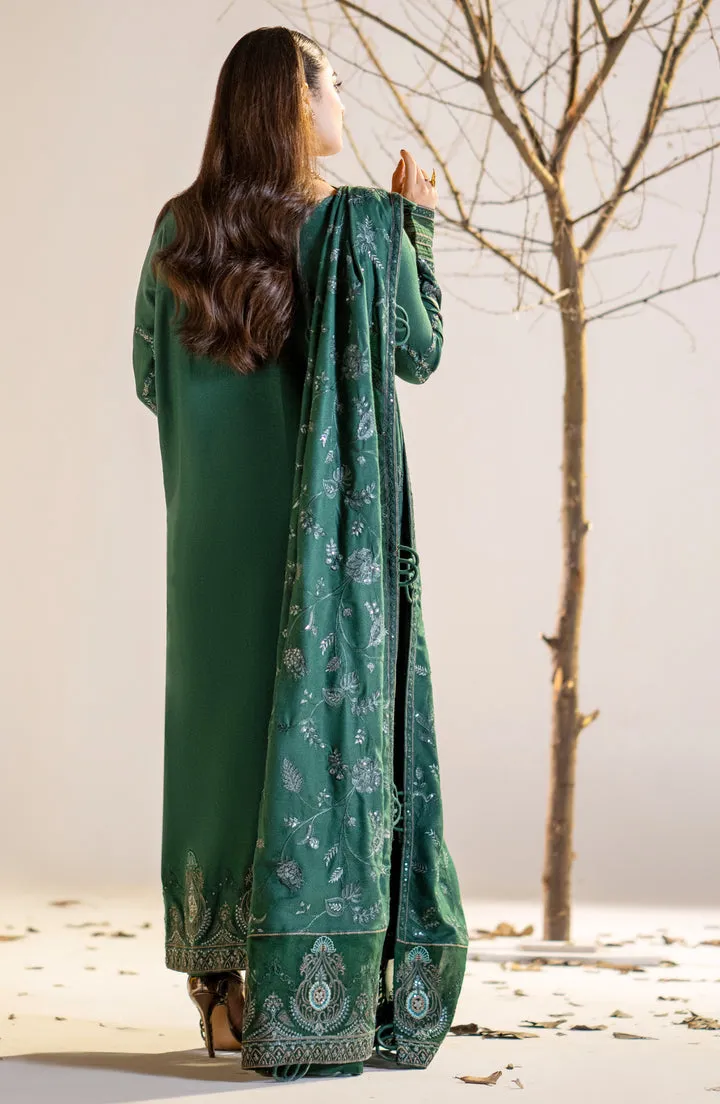 Mehndi Green Embroidered Pakistani Salwar Kameez Style Suit