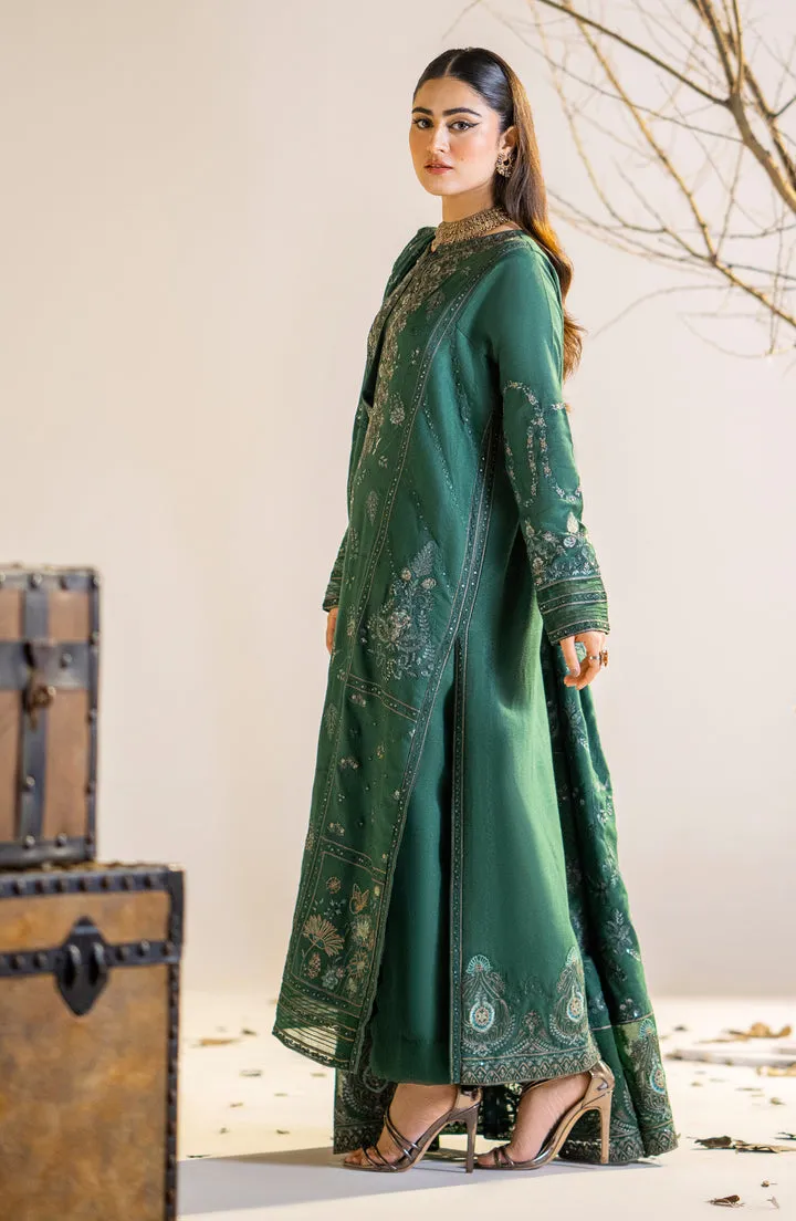 Mehndi Green Embroidered Pakistani Salwar Kameez Style Suit