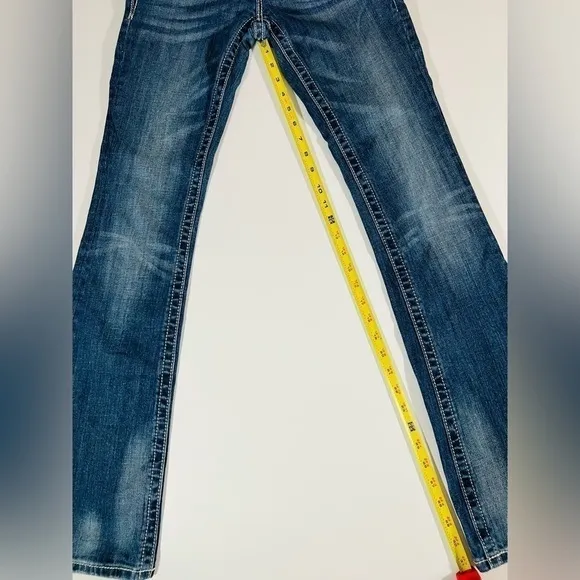 Miss Me bootcut JP4656-6 jeans stretch sequins sz 26 retro Y2K low rise