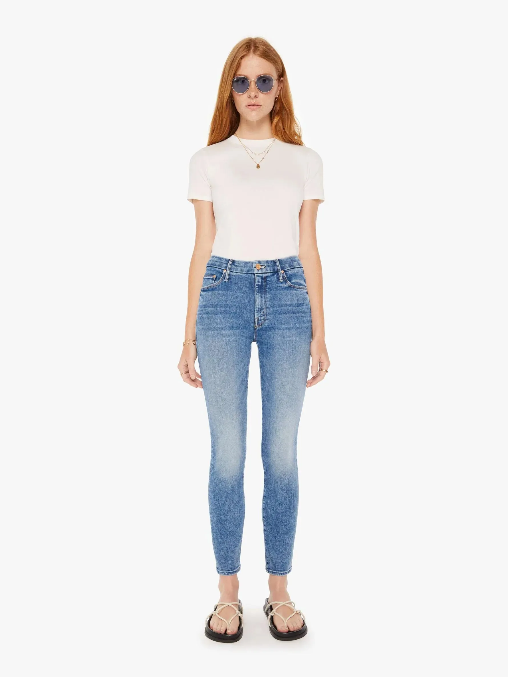 Mother High Waisted Looker Ankle