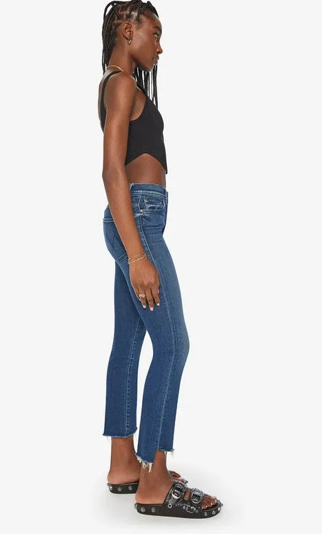 Mother The Insider Crop Step Fray Jeans - Sake To Me