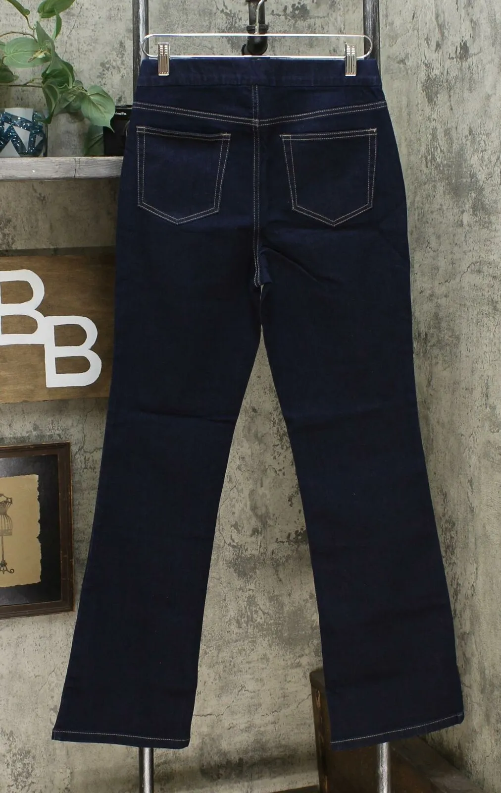 MOTTO Women's Stretch Denim Pull On Boot Cut Jeans