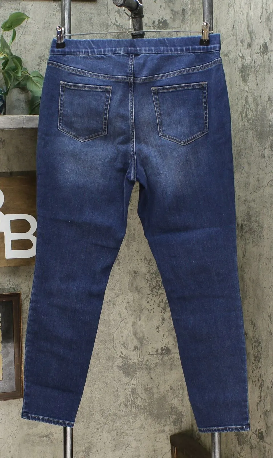 MOTTO Women's Stretch Denim Pull On Jeggings Indigo Wash 16