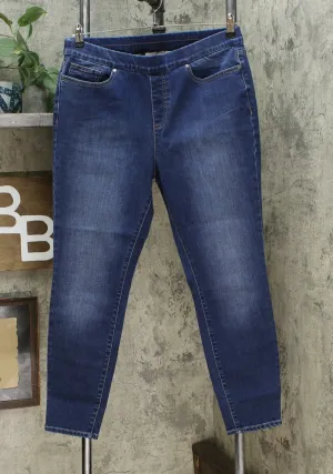 MOTTO Women's Stretch Denim Pull On Jeggings Indigo Wash 16