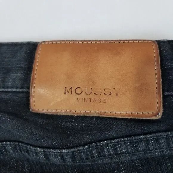 Moussy Vintage Jeans 26 MVS Skinny Black Classic Grunge Japanese 010BSC12-2380