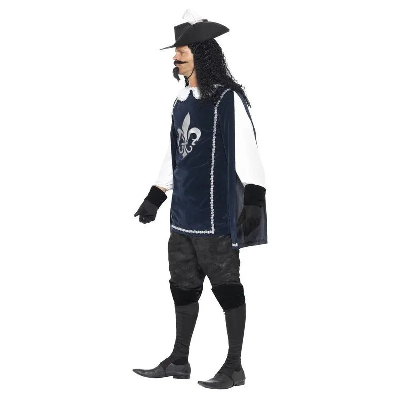 Musketeer Male Costume, With Top, Hat